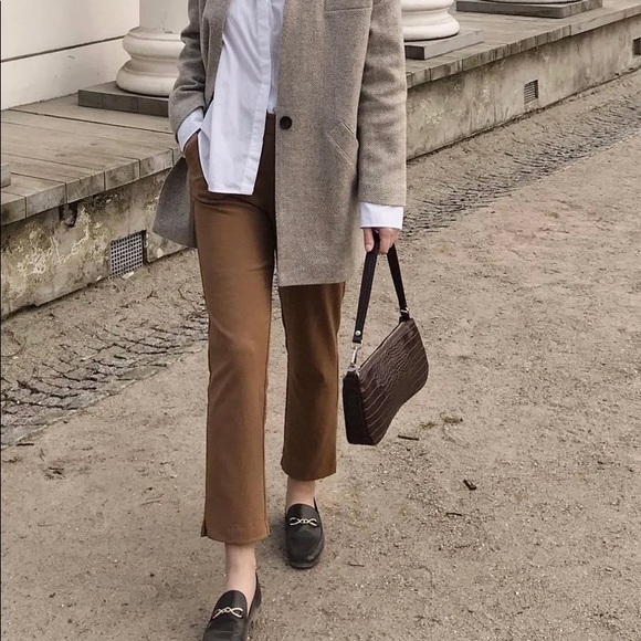 JW Pei Eva Shoulder Bag Brown Croc - Picture 3 of 3